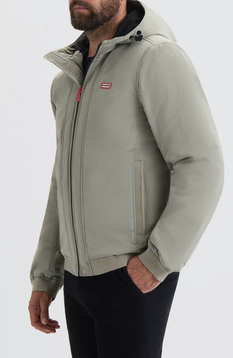 Hunter Horley Hooded Water Resistant Ripstop Jacket, Alternate, color, Dried Sage