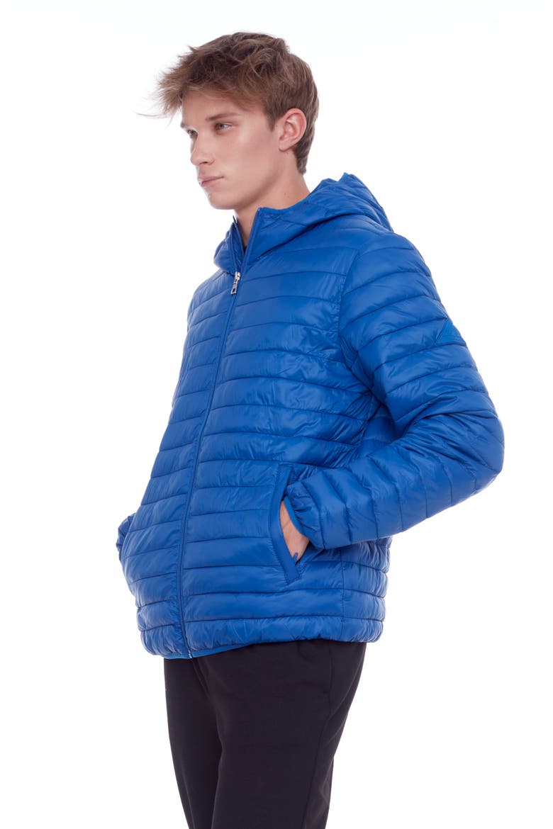 YOHO MEN'S - Vegan Down Lightweight Packable Puffer Jacket & Bag, Alternate, color, COBALT