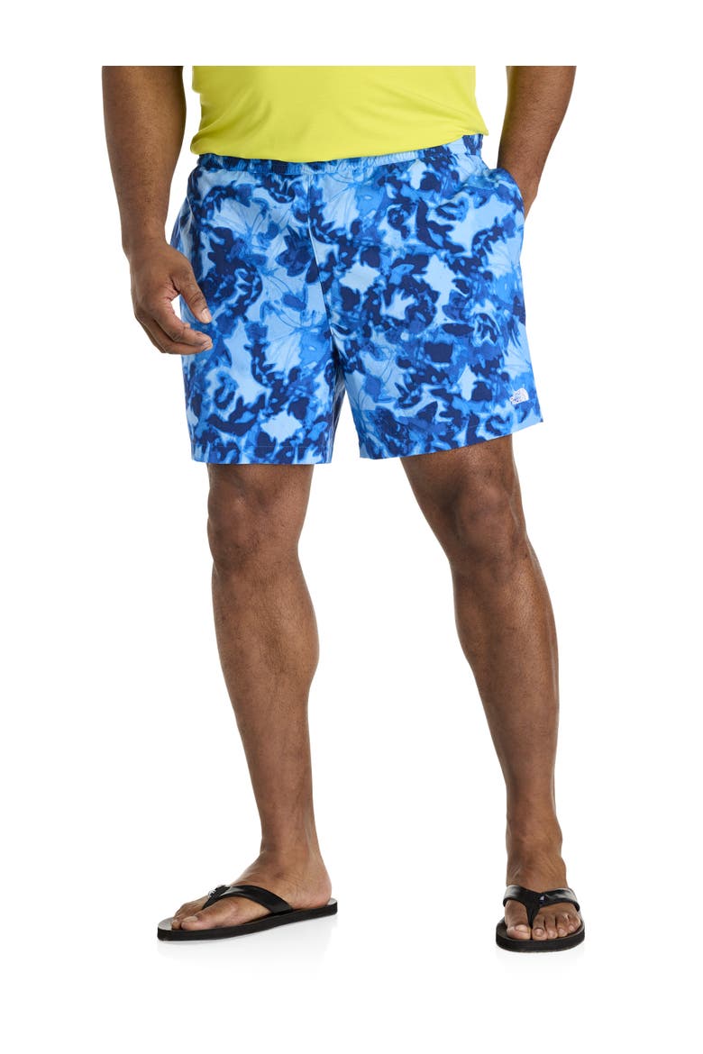 Big & Tall Pathfinder Pull-On Shorts, Main, color, HERO BLUE PRINT