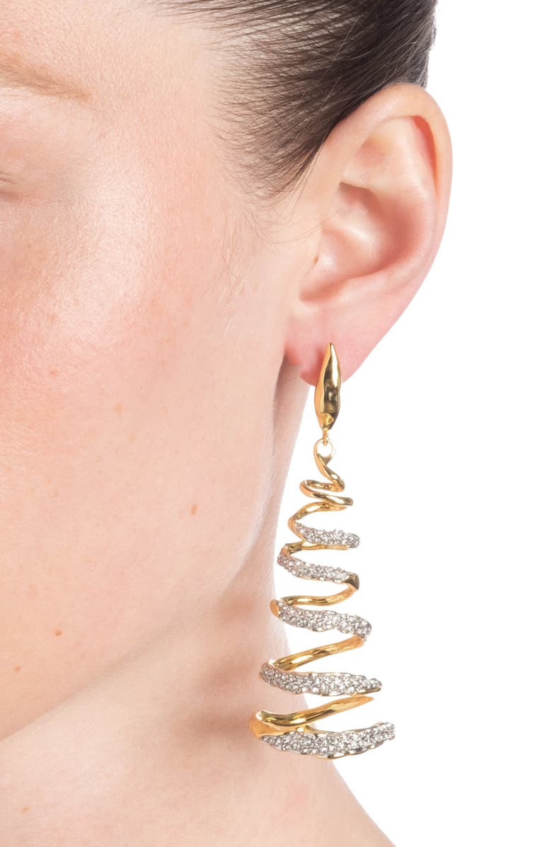 Alexis Bittar Solanales Crystal Spiral Drop Earrings, Alternate, color,