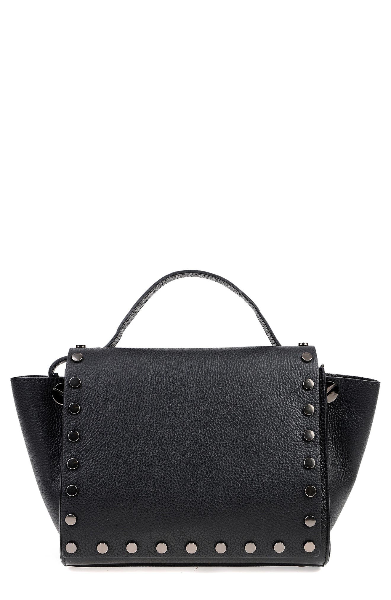 STORE BRANDS VIP CARLA FERRERI Leather Shoulder Bag, Main, color, 