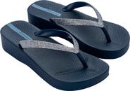 Ipanema Ipa Glitter Wedge Flip Flop
