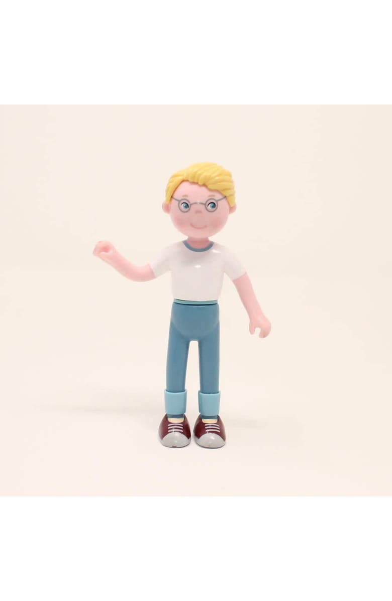 HABA Little Friends Veterinarian Andreas 4.5" Dollhouse Toy Figure with Removable Lab Coat, Alternate, color, Multi