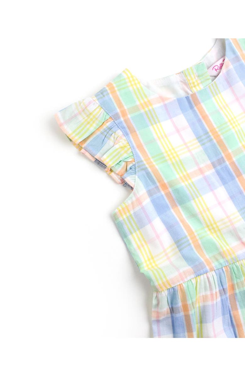 RuffleButts Girls Flutter Sleeve Tiered Dress, Alternate, color, 