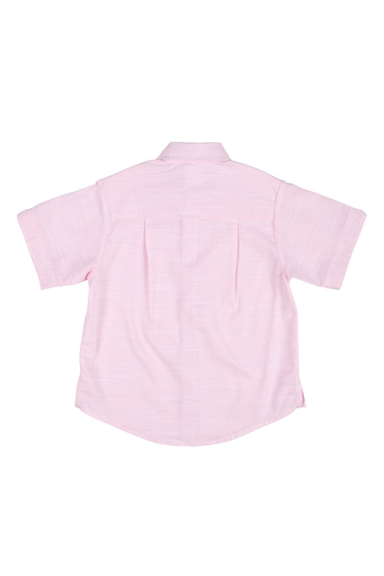 Linen Look Camp Shirt, Alternate, color, Pink
