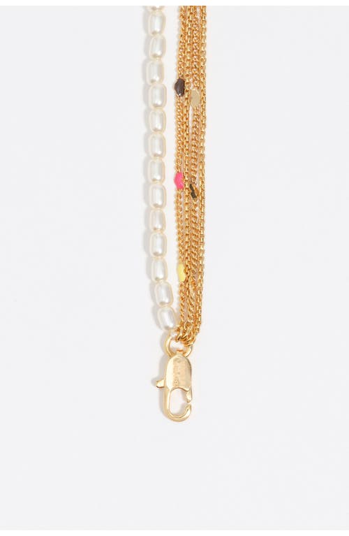 Bimba Y Lola Multi-chain Bracelet In Gold