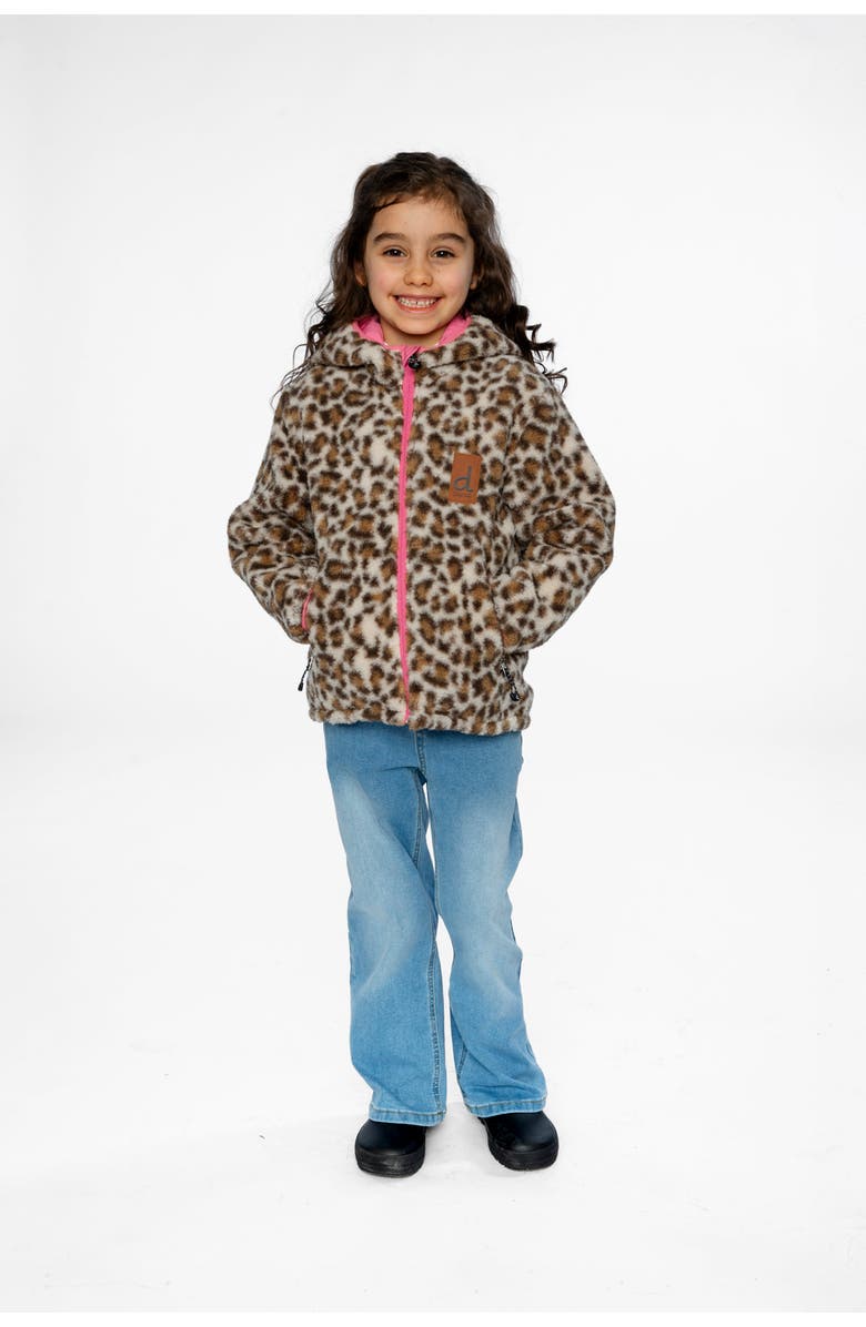 Deux par Deux Reversible Mid-Season Fleece Hooded Jacket, Alternate, color,