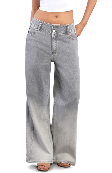 Vibe Seamed Wide Leg Jeans