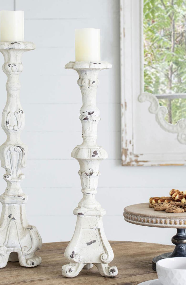 A & B Home Magnesia Candle Holder, Alternate, color, Cream