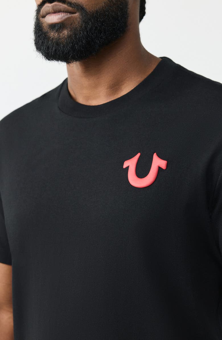 True Religion Retro Logo T-Shirt, Alternate, color, Jet Black