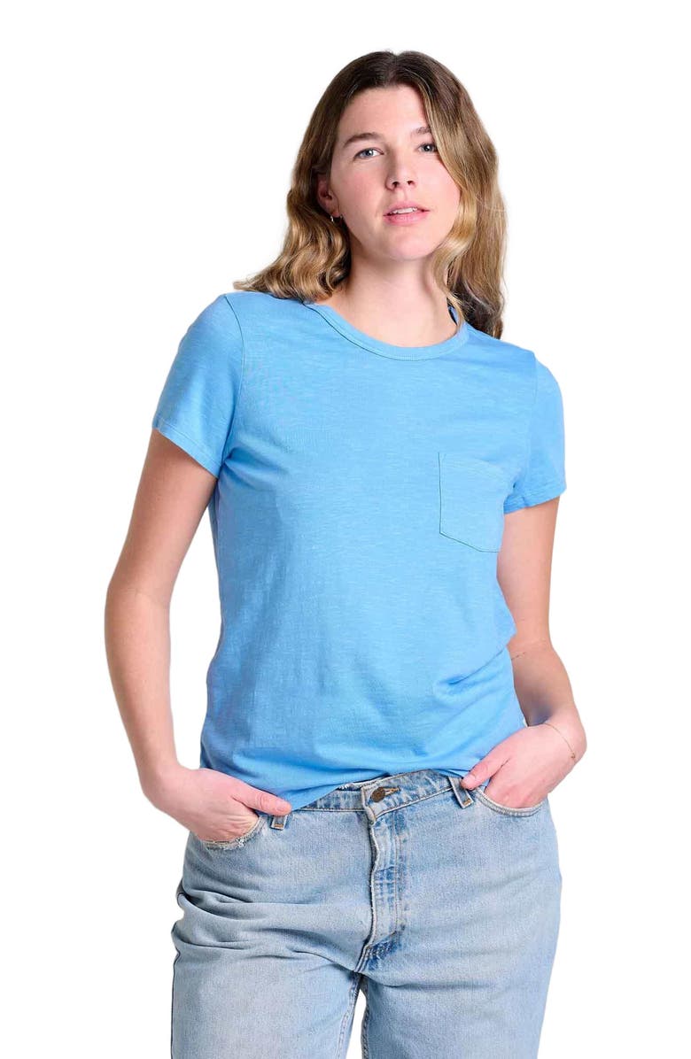 Toad & Co Women's Primo Short Sleeve Crew, Main, color, Blue Jay