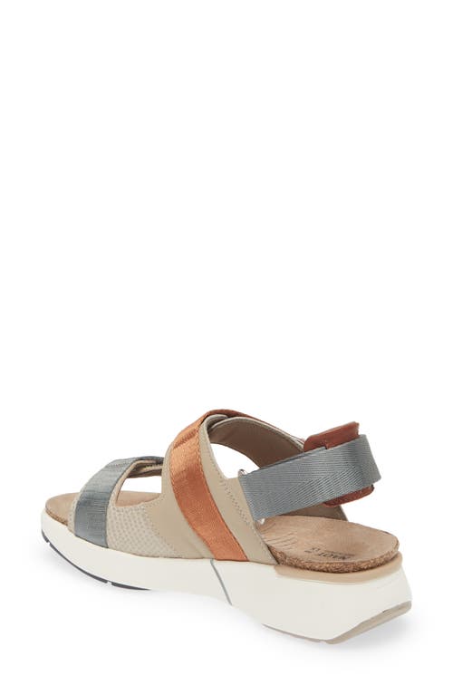 Naot Odyssey Slingback Sandal In Beige Lizard/soft Beige