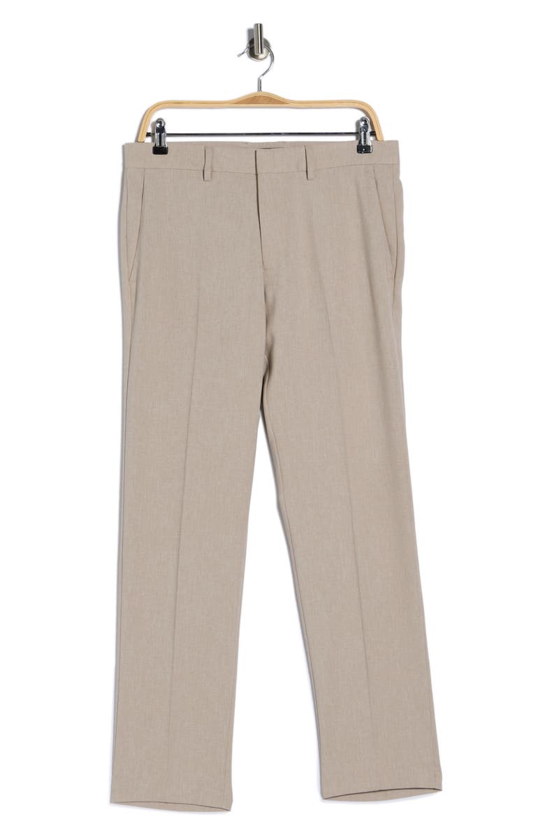 Kenneth Cole Reaction Flat Front Slim Fit Pants, Alternate, color, Stone