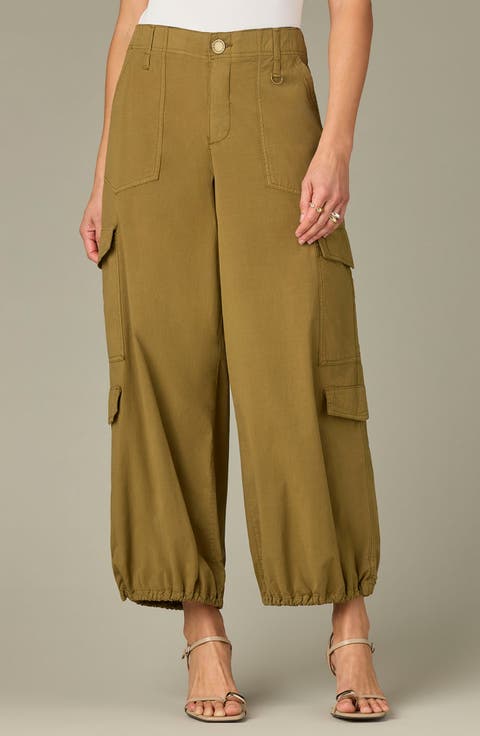 Skyrise High Waist Wide Leg Utility Pants