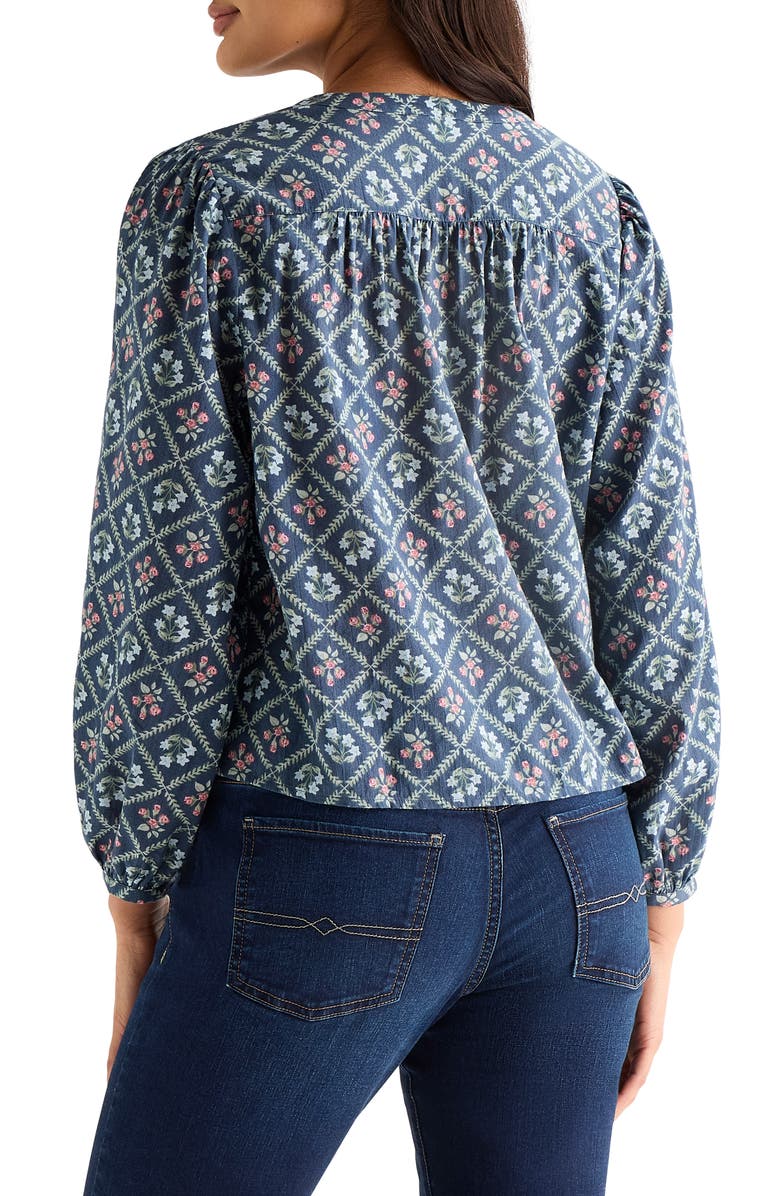 Lucky Brand Long Sleeve Button-Up Shirt, Alternate, color, Navy Multi