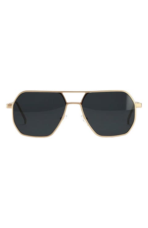 Nola 58mm Polarized Aviator Sunglasses