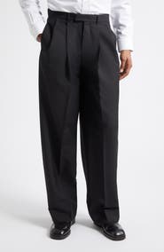 Givenchy Double Pleat Wool & Mohair Trousers