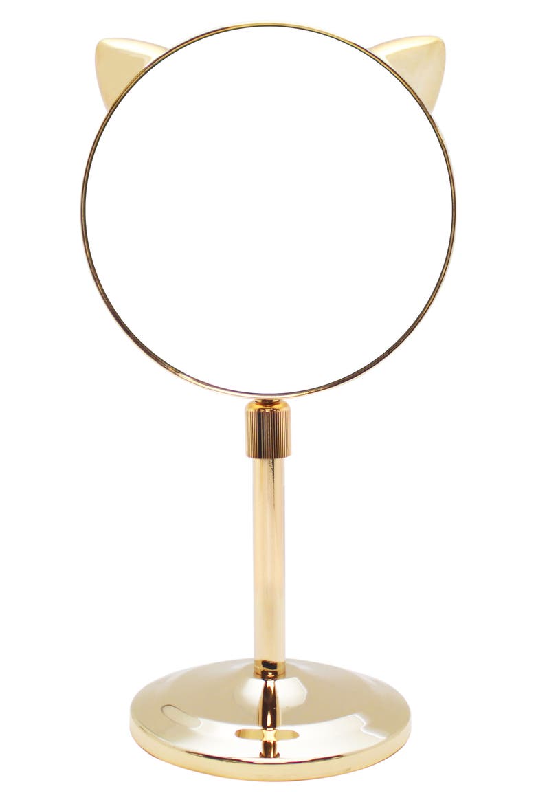 Cat Ear Extendable Gold Midi Mirror (Limited Edition), Main, color, NO COLOR