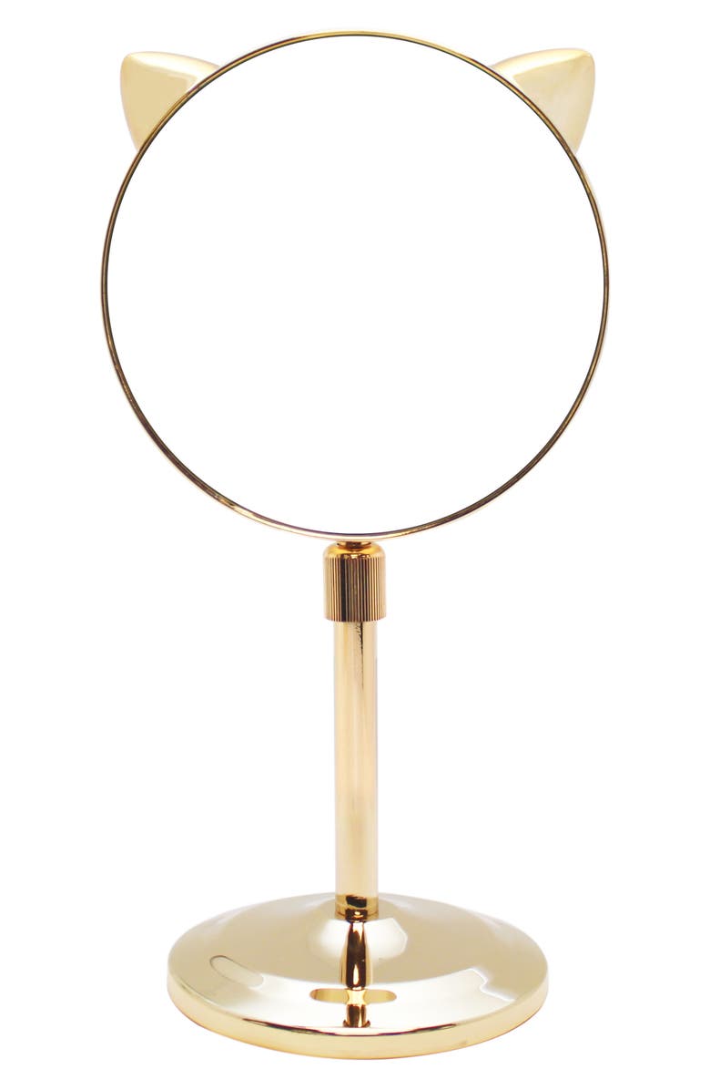 Danielle Creations Cat Ear Extendable Gold Midi Mirror, Main, color, 