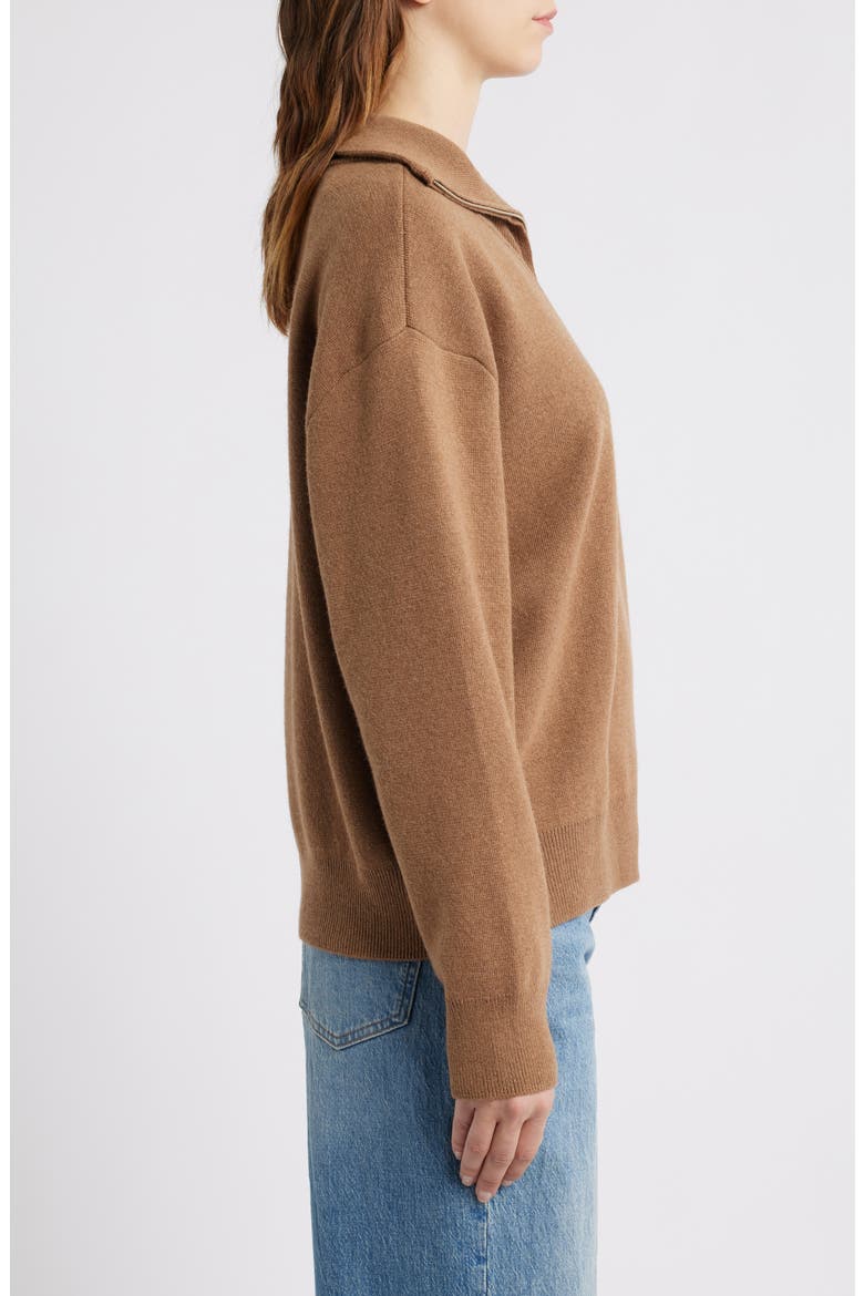 Half Zip Polo Sweater, Alternate, color, KELP