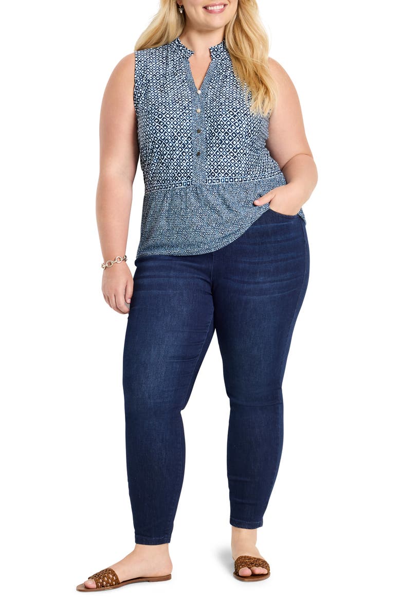 Coastal Geo Tank, Alternate, color, BLUE MULTI