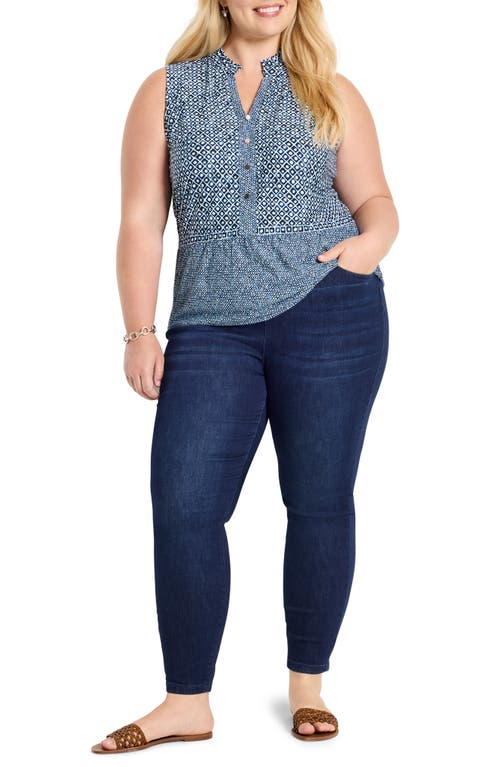 Nic + Zoe Nic+zoe Coastal Geo Tank In Blue