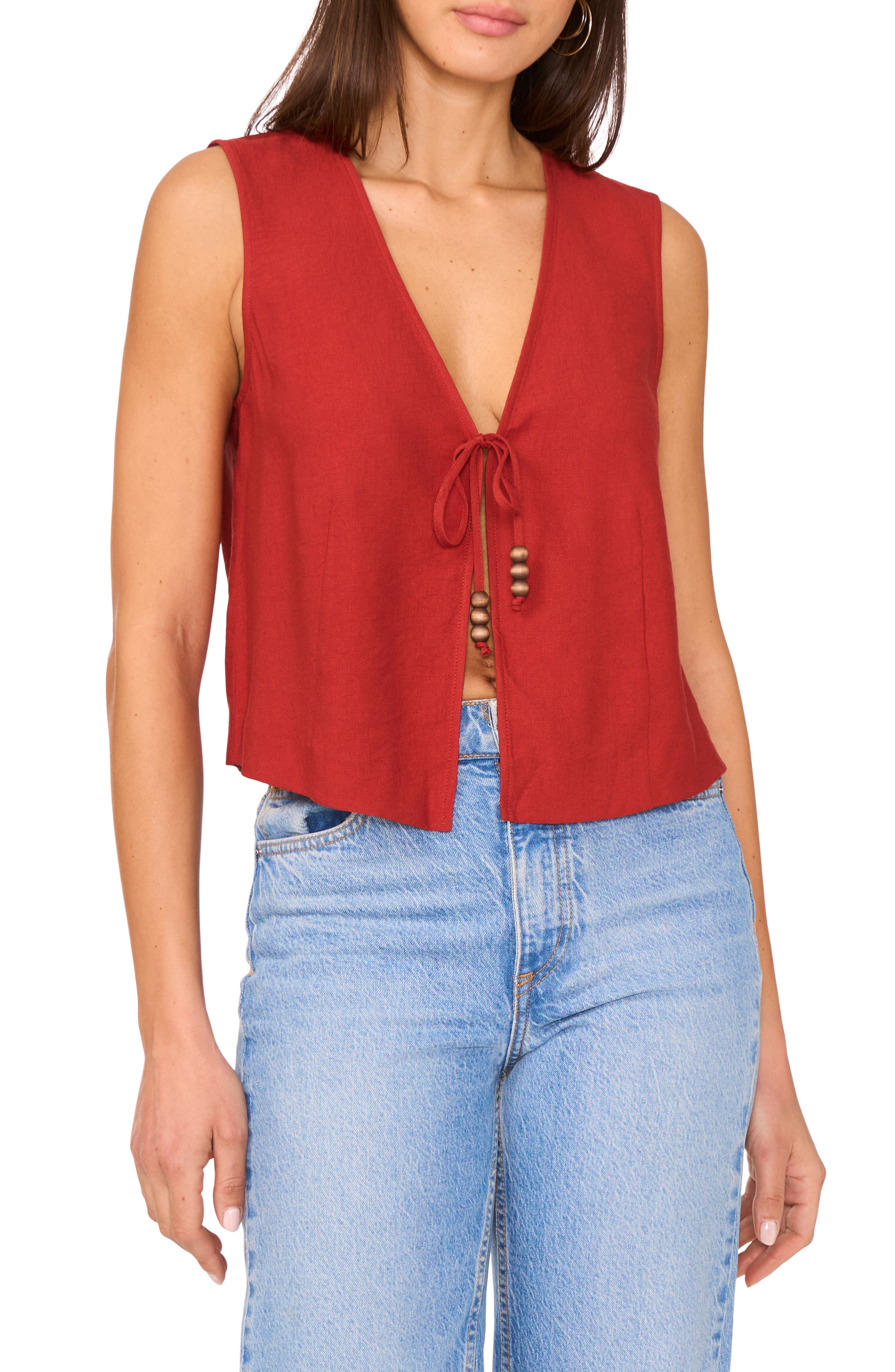 Vince Camuto Front Tie Vest
