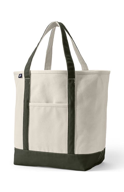 Open Top Canvas Tote Bag