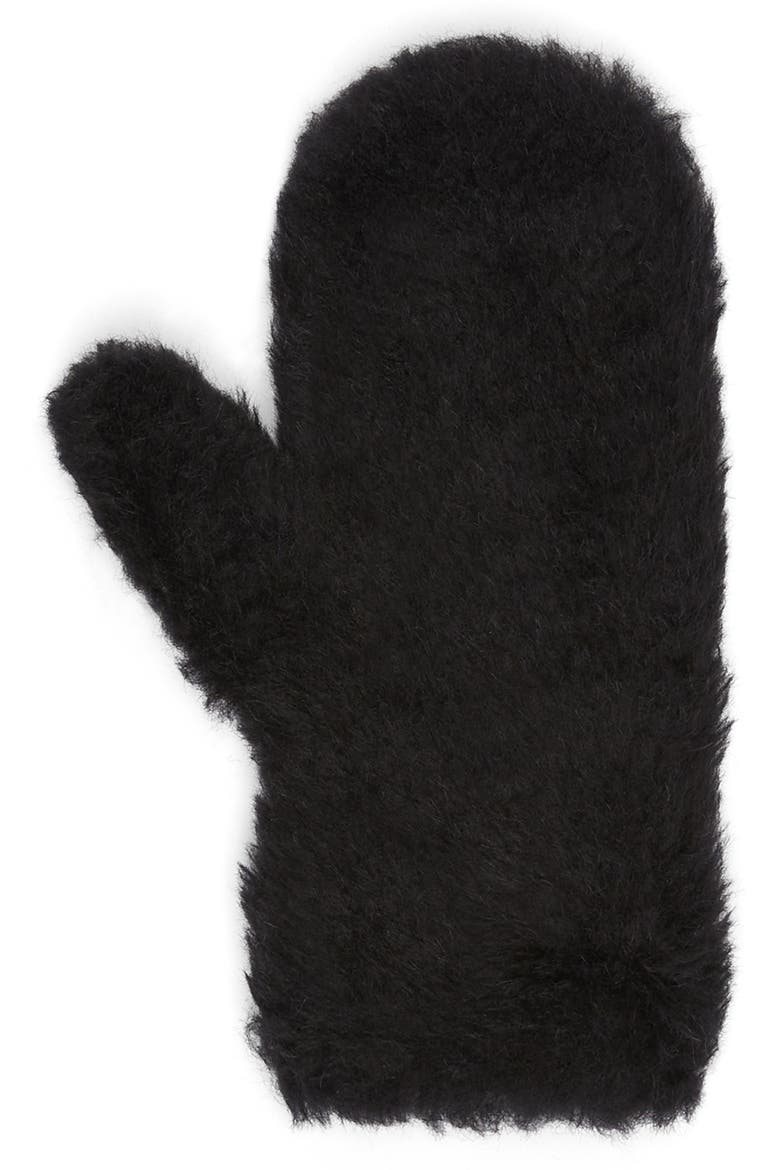 Ombrato Teddy Mitts, Alternate, color, BLACK