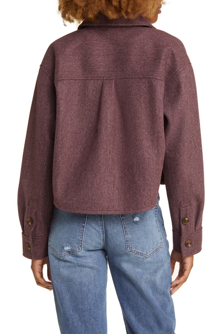 Crop Shacket, Alternate, color, BURGUNDY SASS