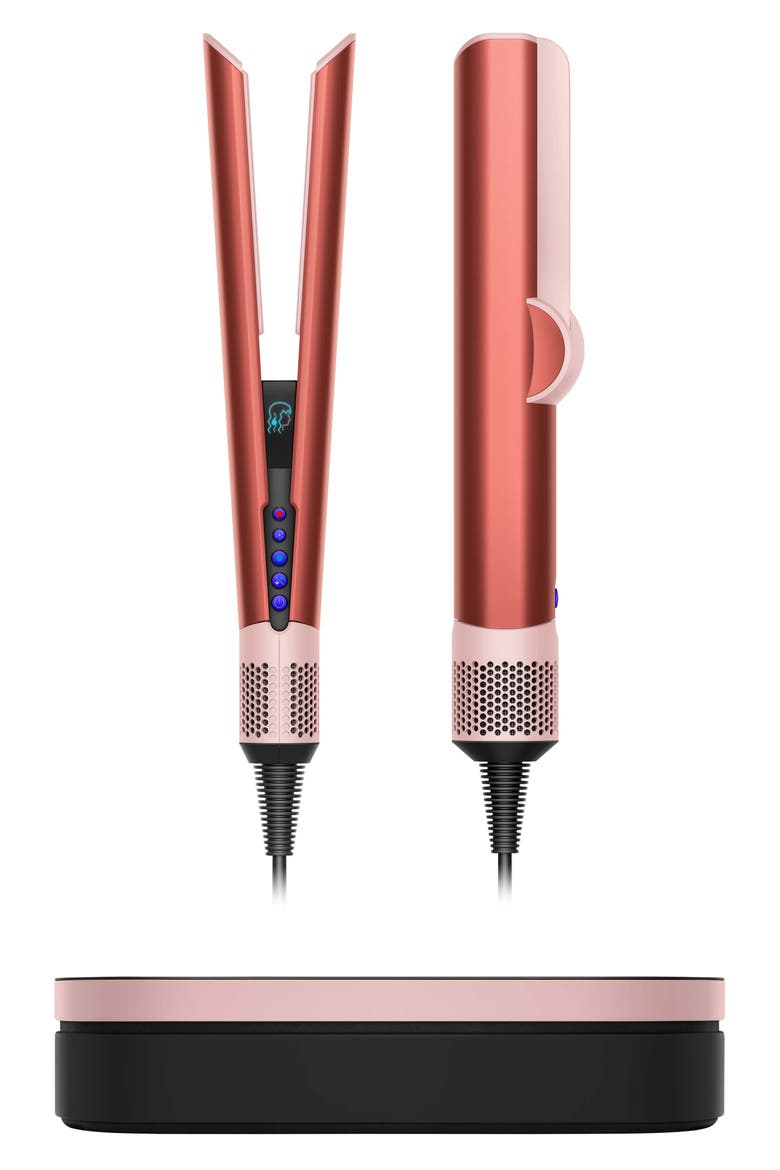 Special Edition Airstrait Wet-to-Dry Straightener in Strawberry Bronze, Main, color, STRAWBERRY BRONZE & BLUSH PINK