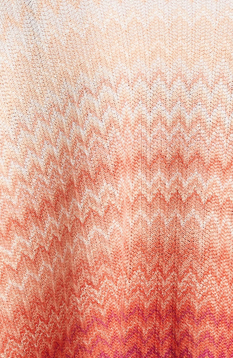 Missoni Ombré Stripe Fringe Poncho, Alternate, color, 