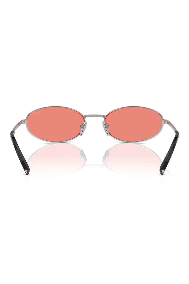 59mm Oval Sunglasses, Alternate, color, SILVER