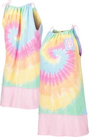 REFRIED APPAREL Women's Refried Apparel White San Francisco Giants Tie-Dye Tank Dress