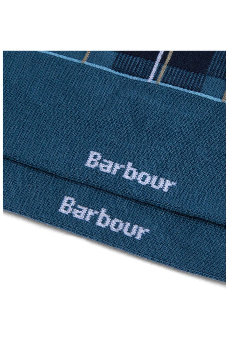 Blyth Plaid Cotton Blend Socks, Alternate, color, NAVY MIX