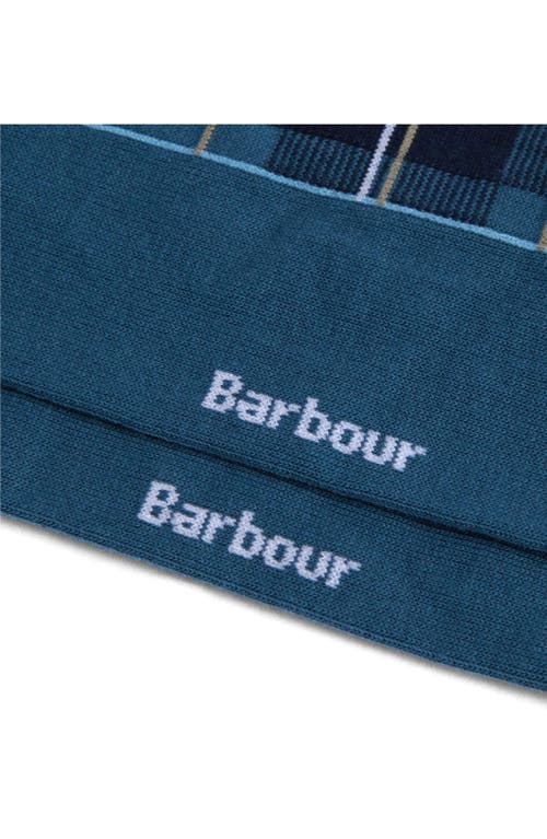 BARBOUR BARBOUR BLYTH PLAID COTTON BLEND DRESS SOCKS 