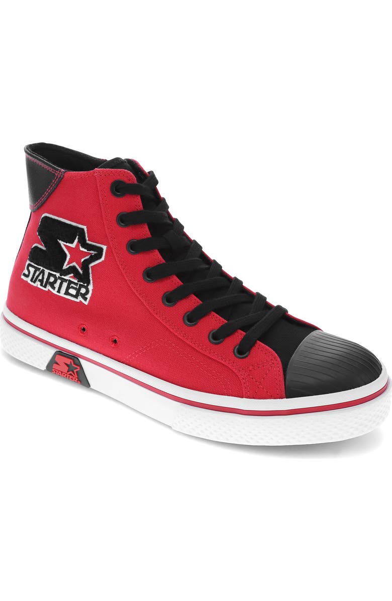STARTER Tradition 71 High Top Sneaker, Main, color, Red/ Black