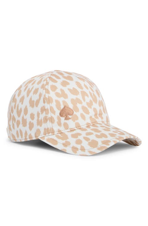 modern leopard print baseball cap