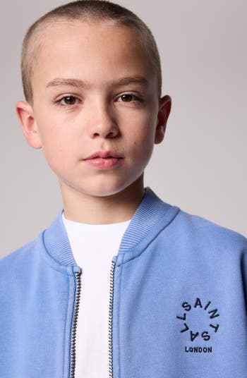 Kids' Oversize Tierra Logo Knit Bomber Jacket