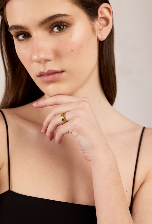 Electric Picks Cody Ring Set Of 2 In Gold