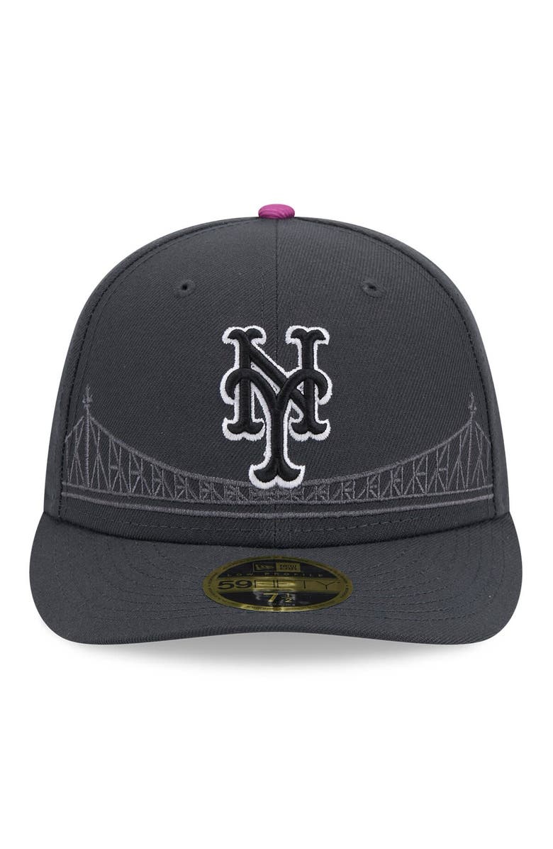 New Era Men's New Era Graphite New York Mets 2024 City Connect Low Profile 59FIFTY Fitted Hat, Alternate, color, 