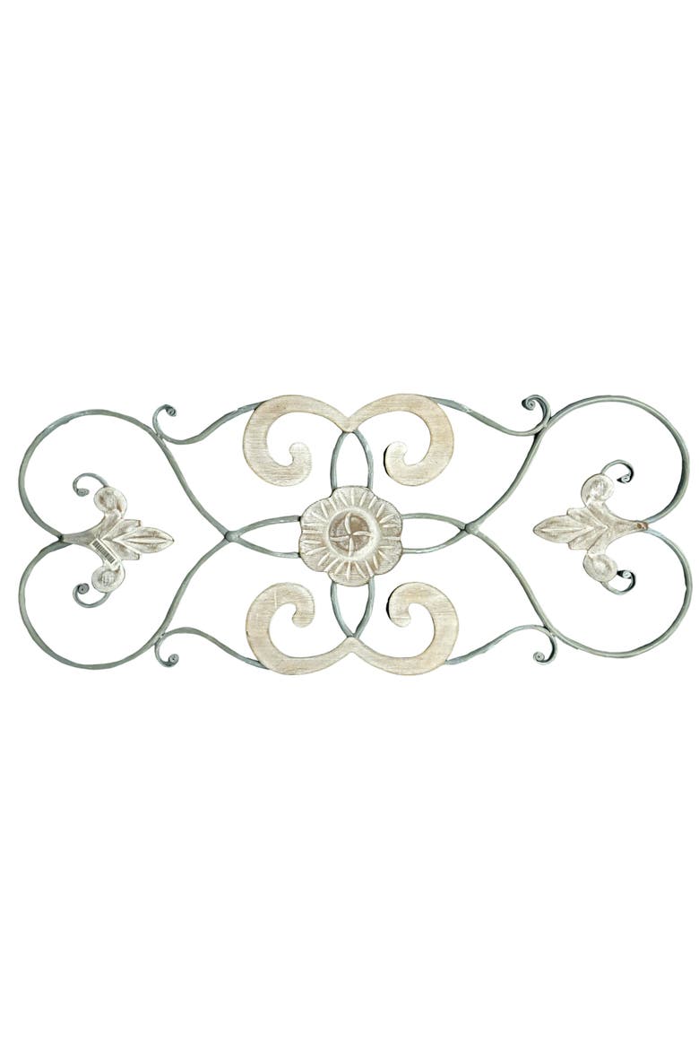 Scrollwork Wall Art, Main, color, White