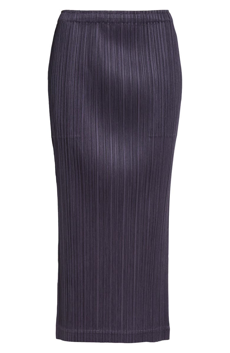 Pleats Please Issey Miyake Loop Pleated Skirt, Main, color, Dark Gray