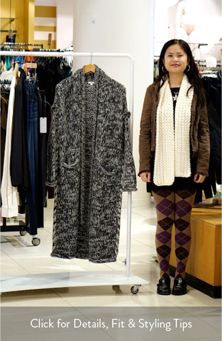 Lofty Tie Waist Wool Blend Cardigan, sales video thumbnail