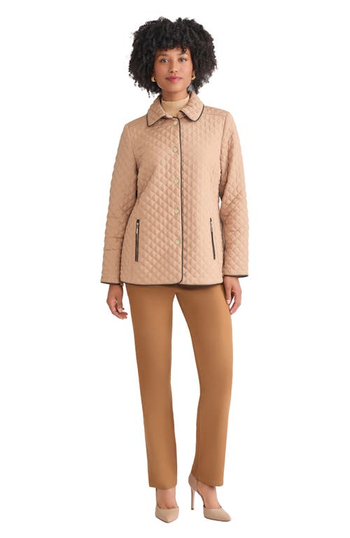 Jones New York Quilted Jacket In Neutral