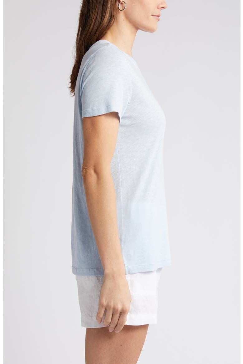 Core Slub Crewneck T-Shirt, Alternate, color, BLUE SKYWAY