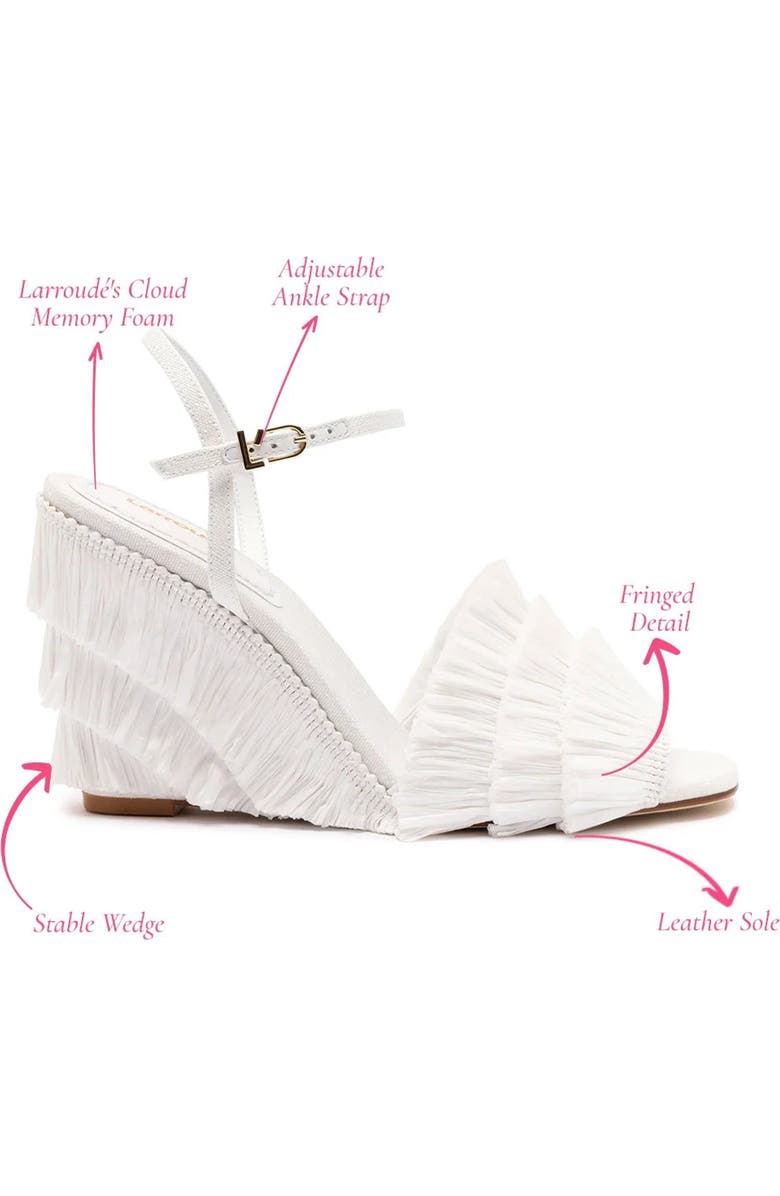 Larroudé Yves Fringe Wedge, Alternate, color,