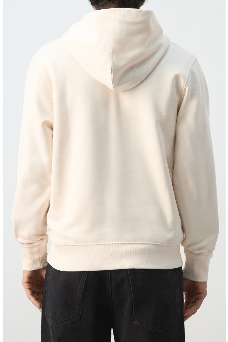 Regular Fit Cotton Fleece Hoodie, Alternate, color, ECRU