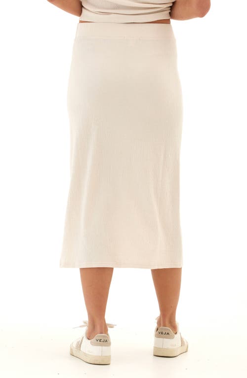 Threads 4 Thought Adella Textured Jersey Midi Skirt In Aspen