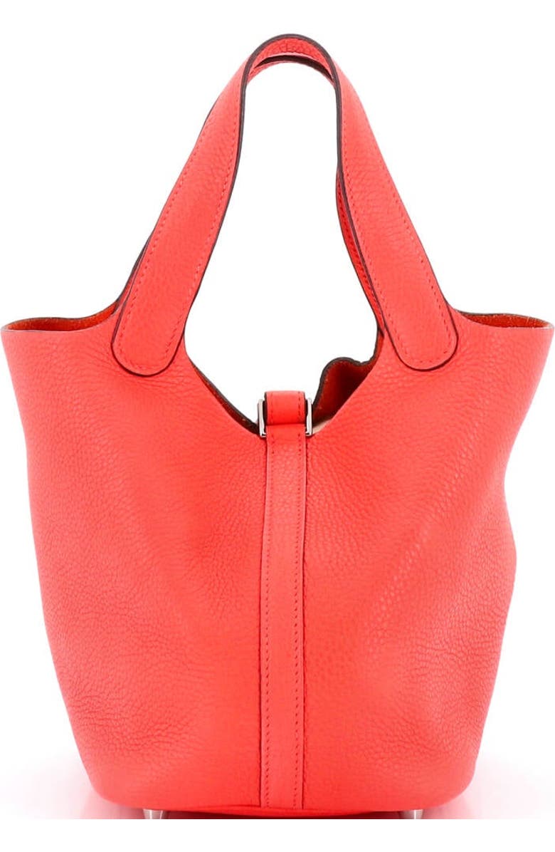 Pre-Owned Hermes Picotin Lock Bag Clemence PM, Alternate, color, Rose Texas